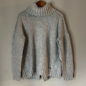 Michael Kors Grey Turtleneck Sweater Winter Thick Knit Women’s Medium